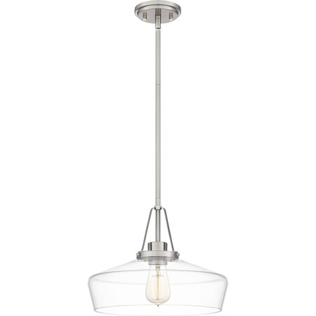 Quoizel Haven 1-Light Brushed Nickel Pendant QP5584BN